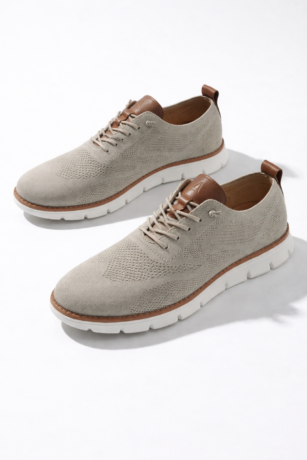 Elio Breathable Knit Sneakers - Sandstone