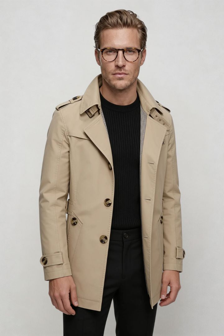 Harrison Trench Coat - Beige
