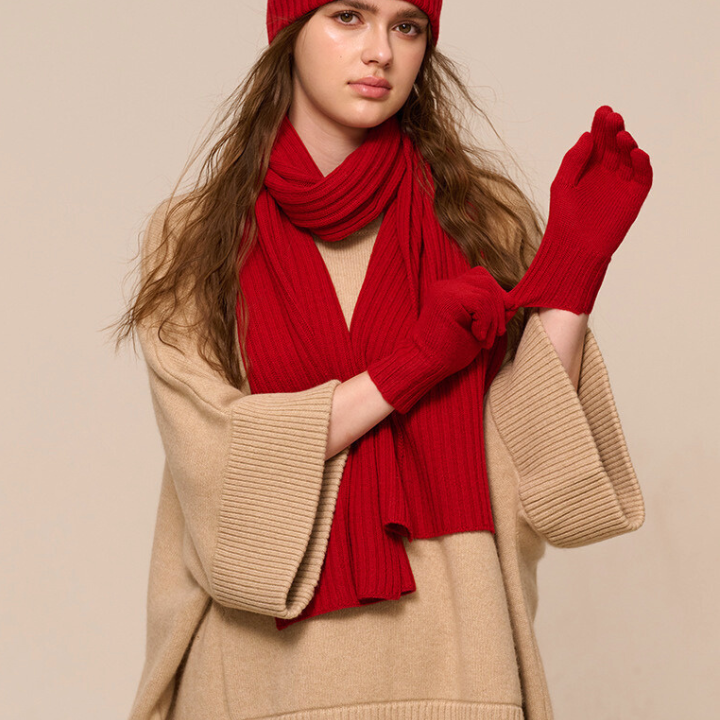 Mia Women's 3-Piece Wool Winter Set