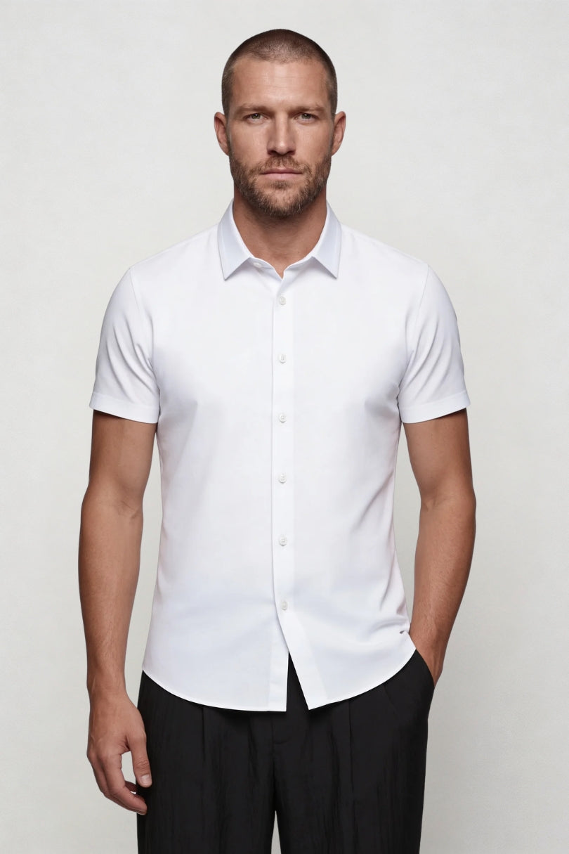 Aurelio Performance Dress Shirt - White