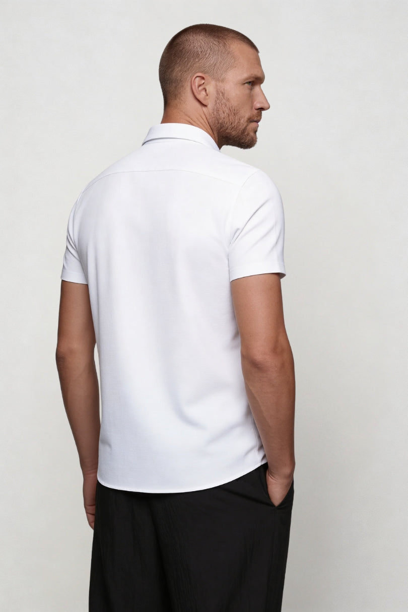 Aurelio Performance Dress Shirt - White