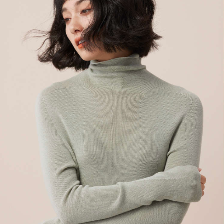 Alina Pure Wool Turtleneck Sweaters