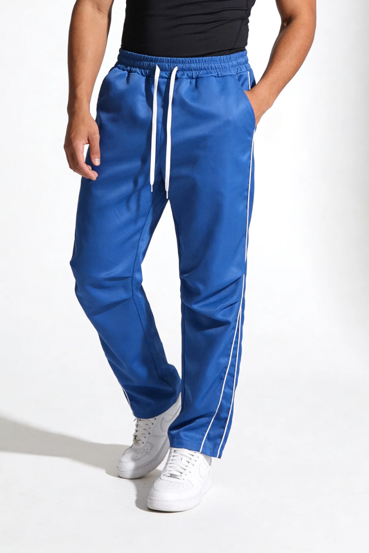 Dante Lightweight Drawstring Pants - Blue
