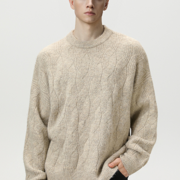 Northwood Oversized Cable-Knit Wool Sweater