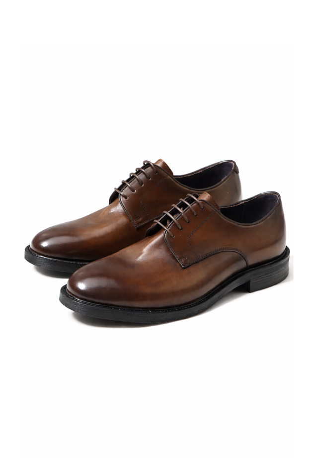 Lawrence Leather Derby Shoes - Brown