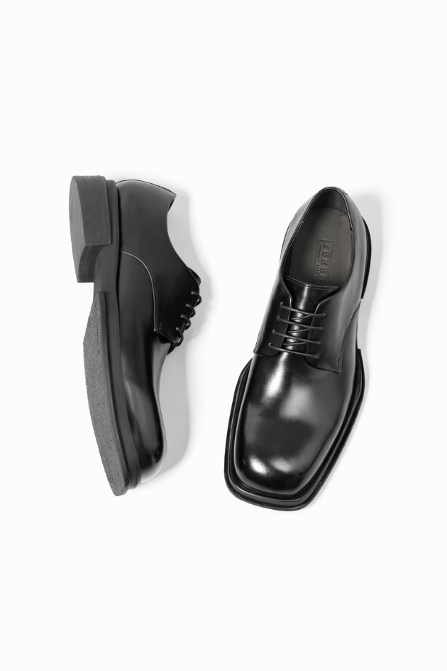 Colton Leather Square Toe Derby Shoes