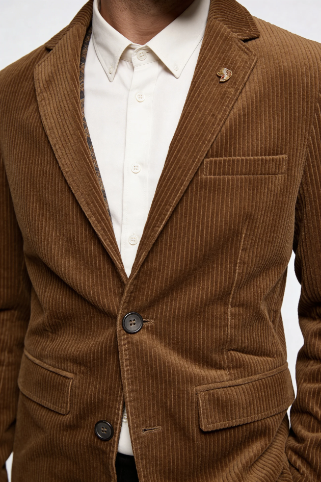 Alessandro Corduroy Blazer - Brown
