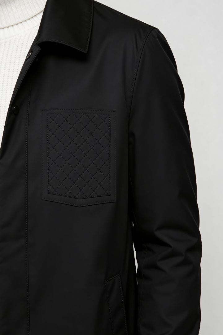 Marco Cotton Blend Jacket - Black