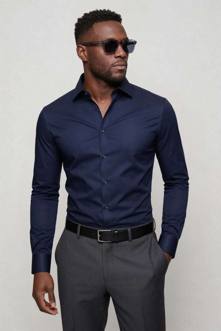 Mercer Classic Dress Shirt – Navy