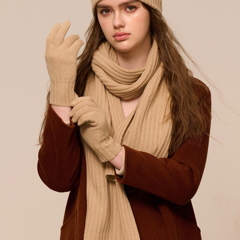 Mia Women's 3-Piece Wool Winter Set