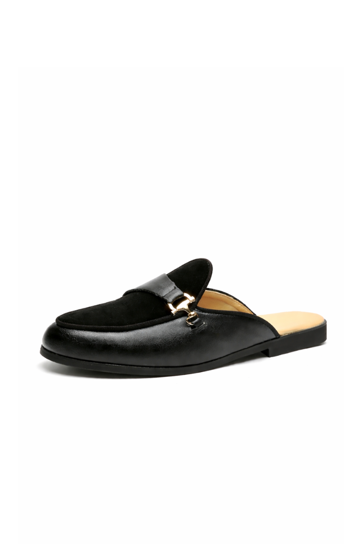 Briggs Horsebit Loafer Mule - Black