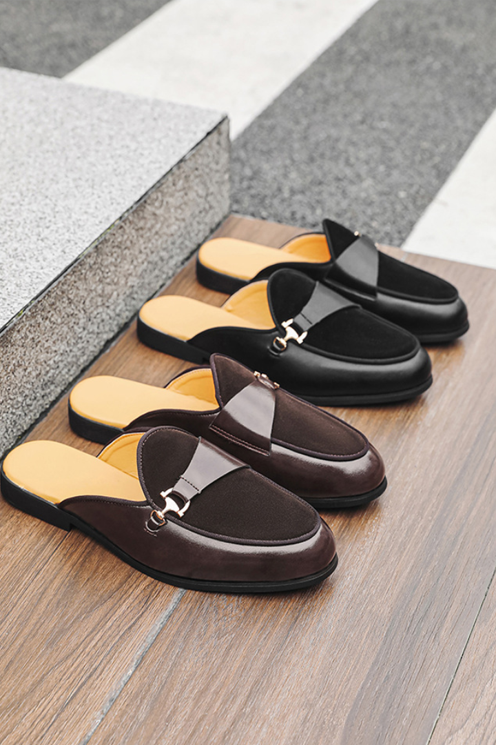 Briggs Horsebit Loafer Mule - Black