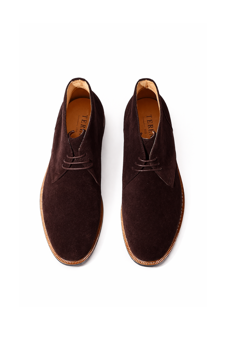 Santino Suede Chukka Boots - Espresso Brown