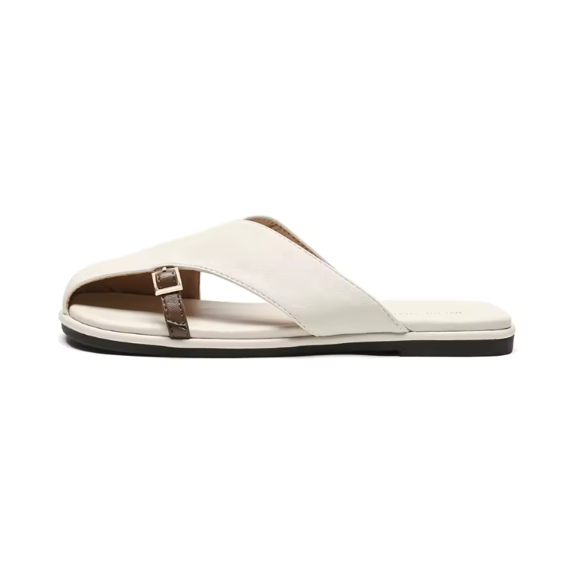 Soléra Cross-Strap Flat Sandals
