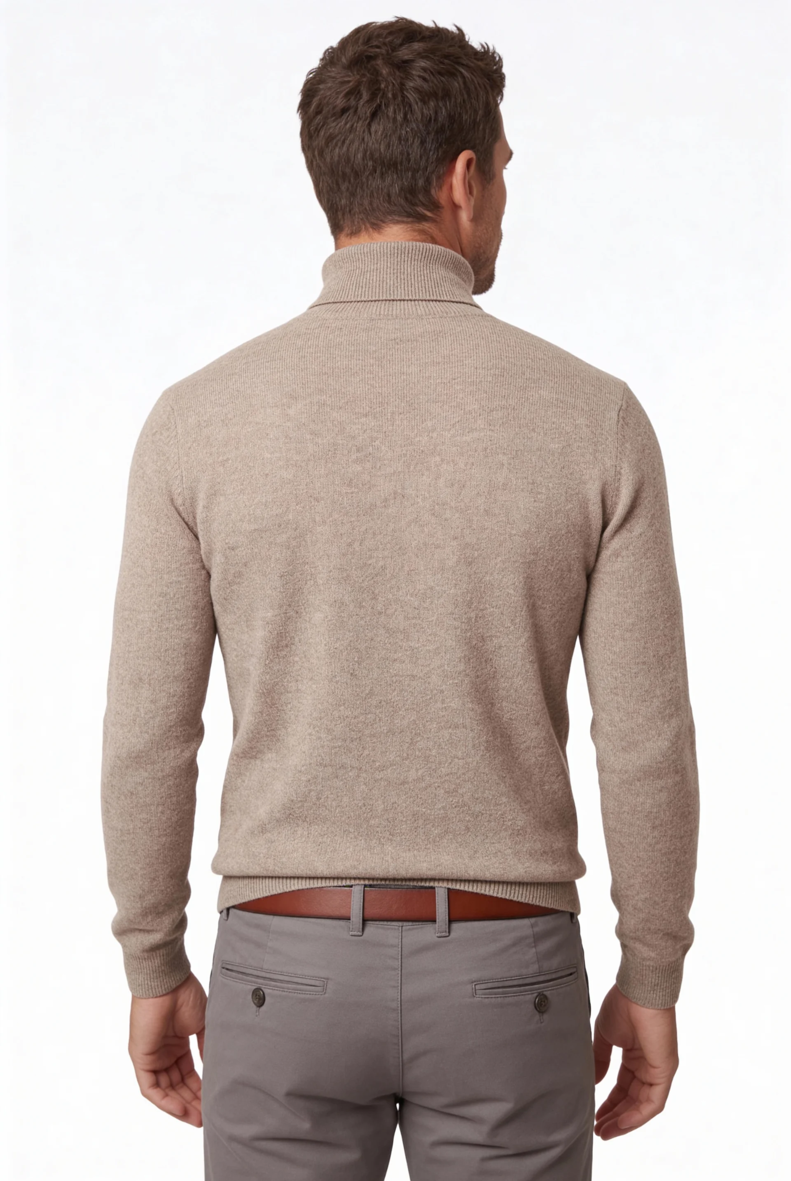 Men’s merino wool turtleneck sweater