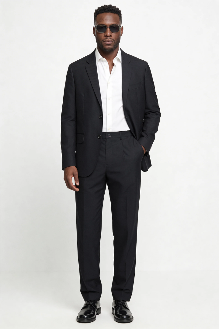 Valerio Slim Fit Suit Set - Black