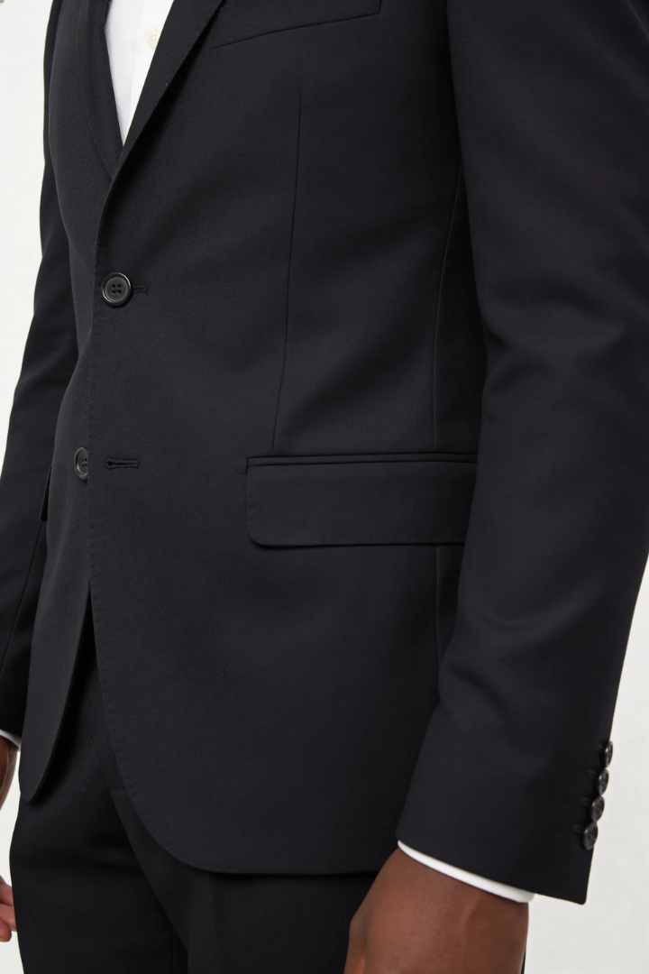 Valerio Slim Fit Suit Set - Black