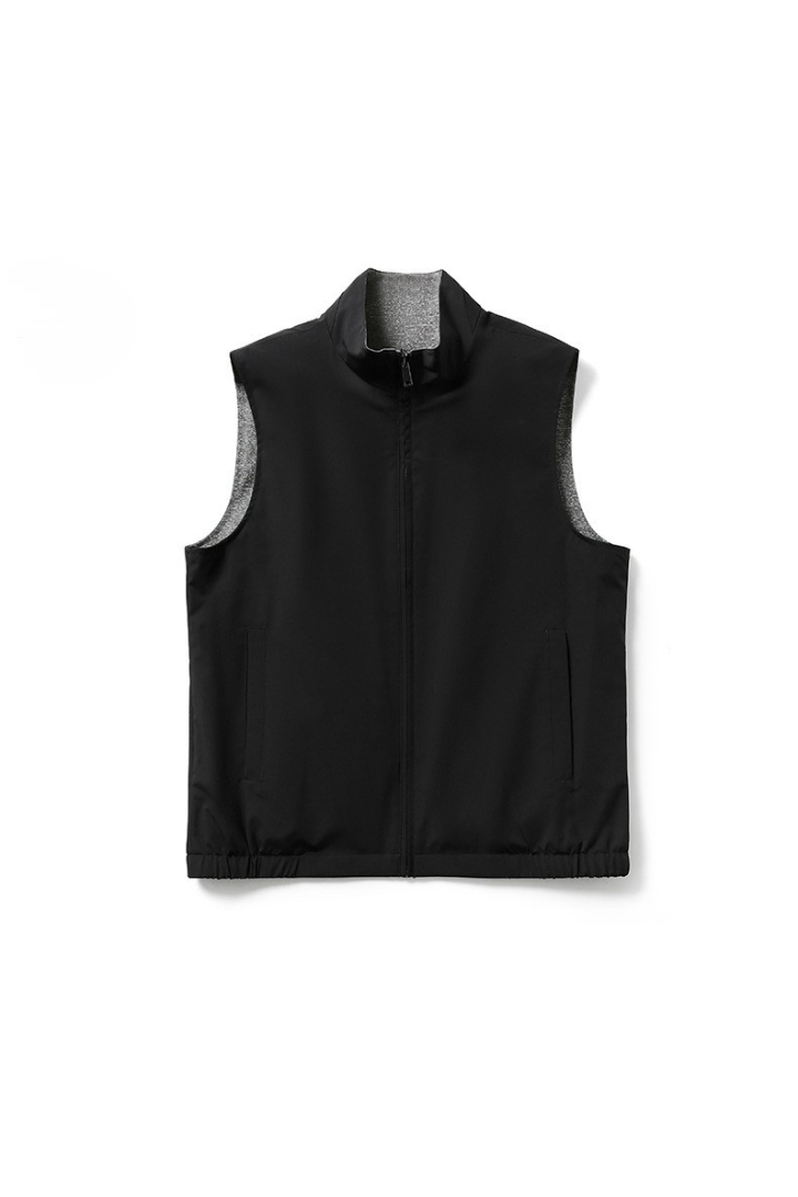 Dalton Reversible Lightweight Vest - Black