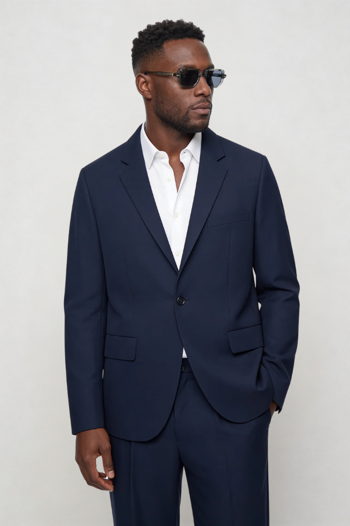 Valerio Slim Fit Suit Set - Navy