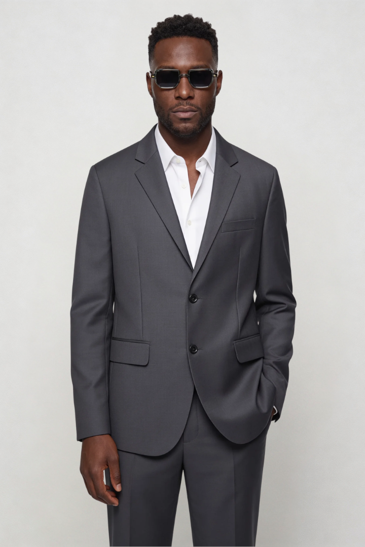 Valerio Slim Fit Suit Set - Gray