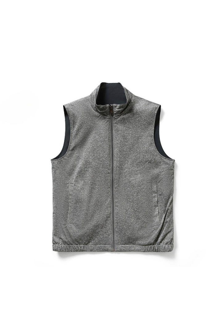 Gray vest on a white background