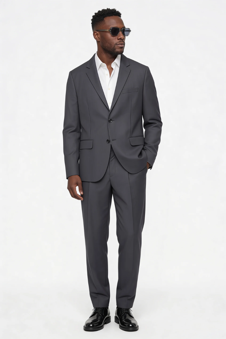 Valerio Slim Fit Suit Set - Gray