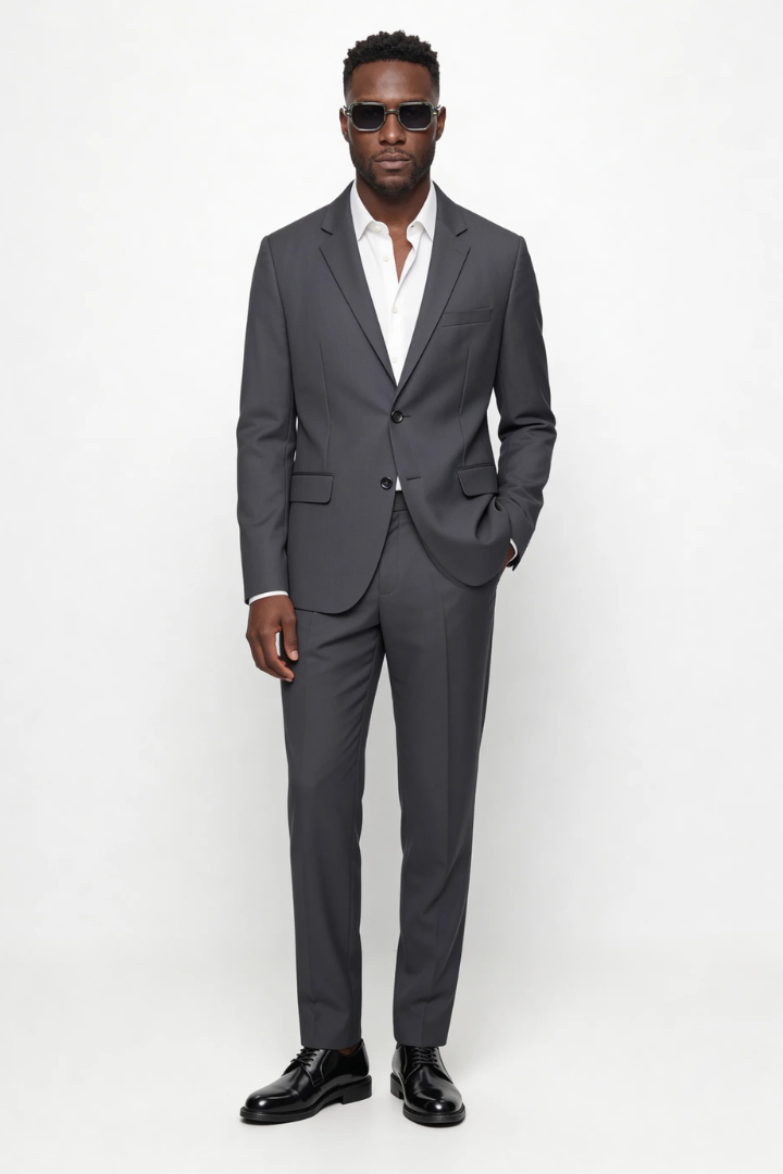 Valerio Slim Fit Suit Set - Gray