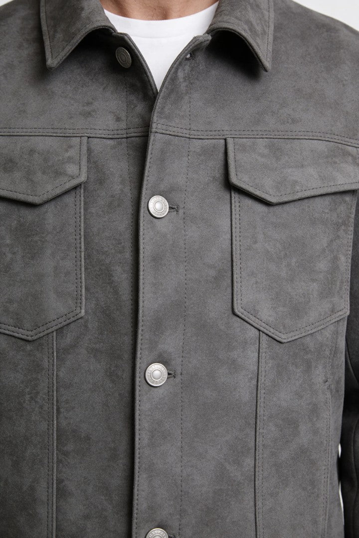 Alessio Trucker Jacket - Gray
