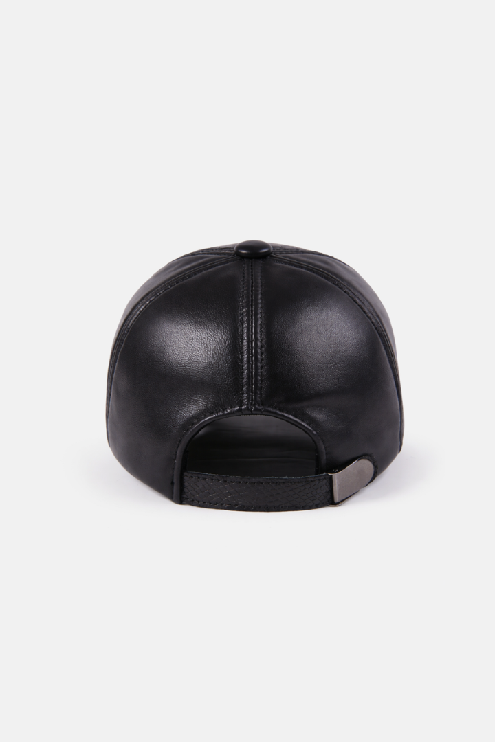 Croc Leather Baseball Cap