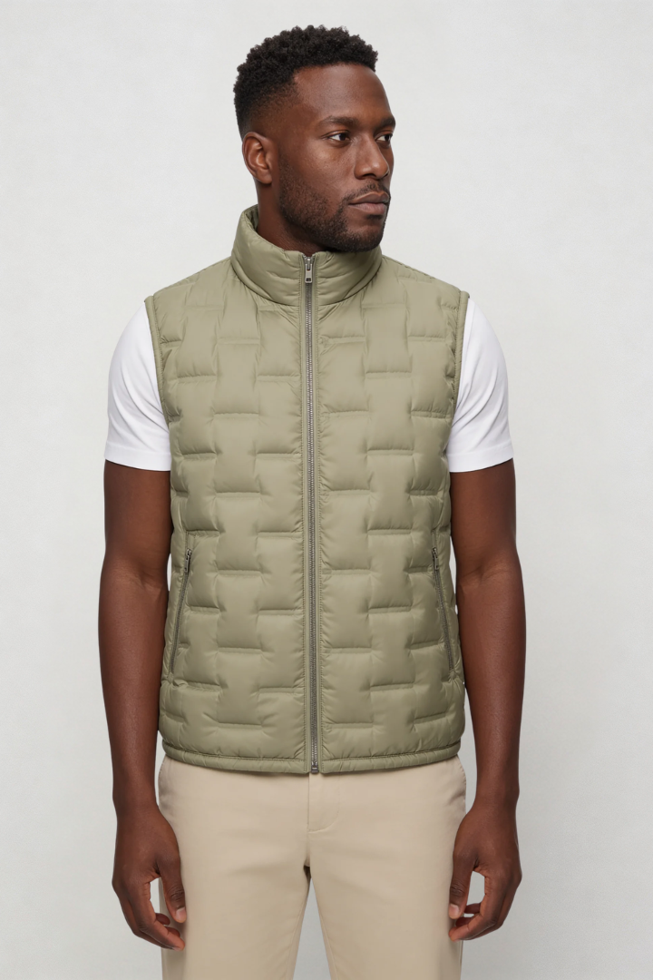 Liam Lightweight Puffer Vest - Green