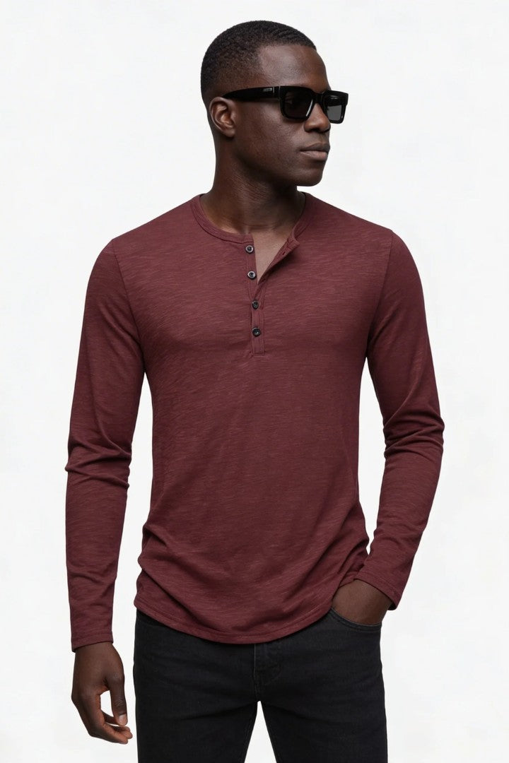 David Henley Shirt - Bordeaux