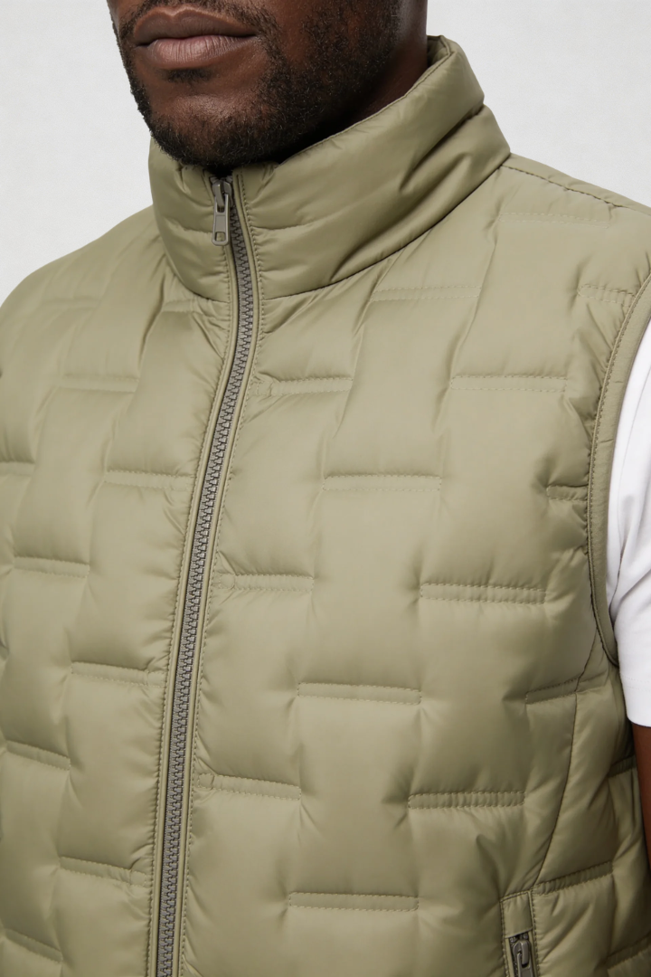 Liam Lightweight Puffer Vest - Green