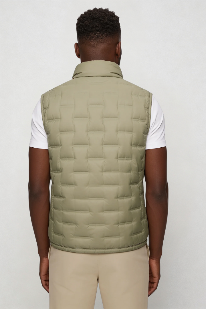 Liam Lightweight Puffer Vest - Green