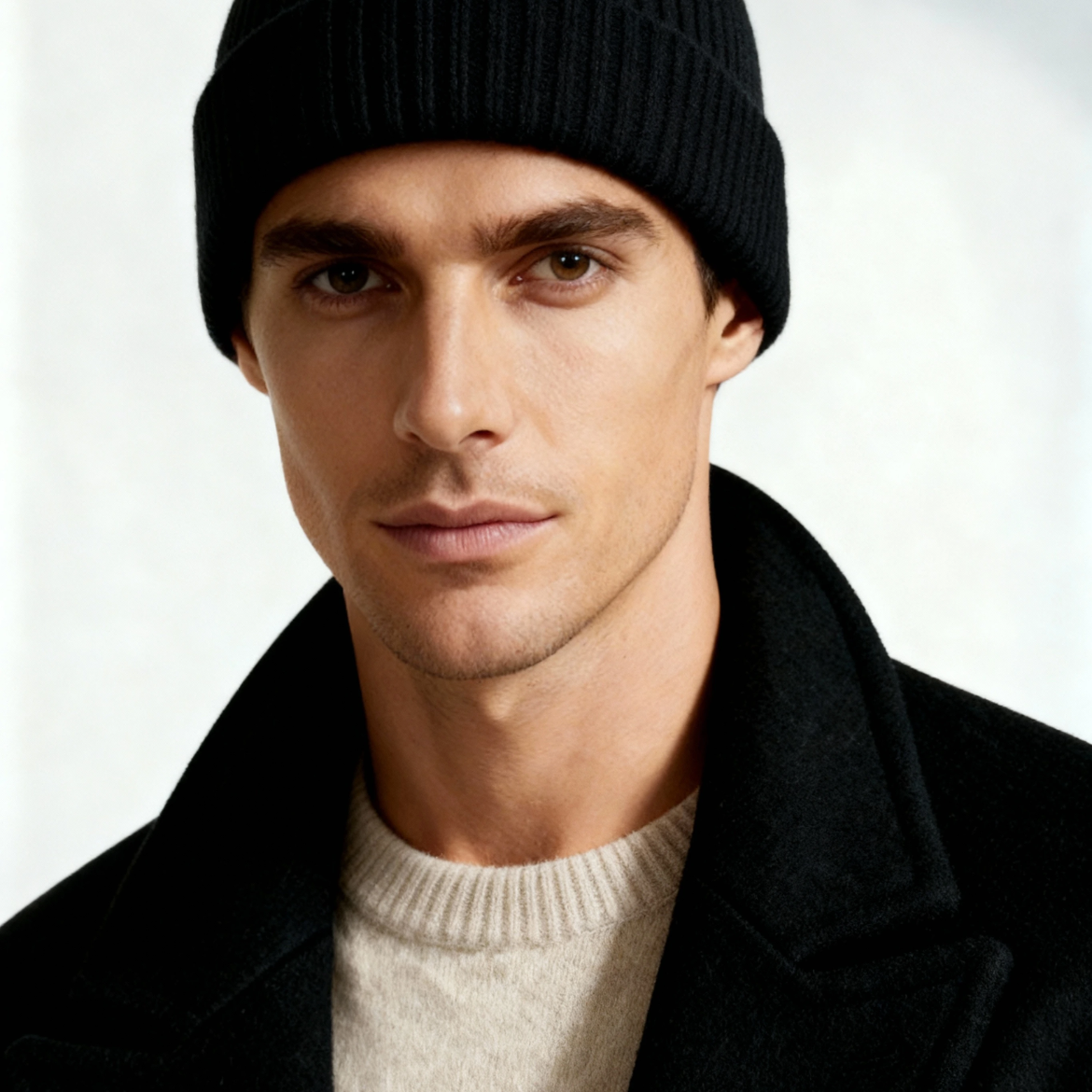 Nero Cashmere Beanie