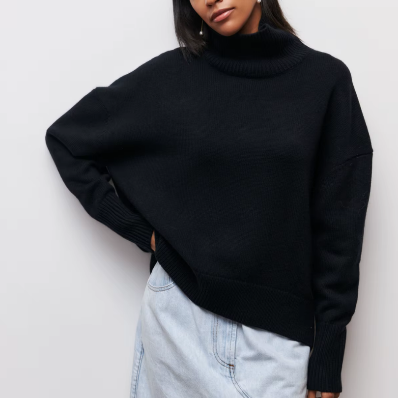 Cloudy Oversized Turtleneck Sweater