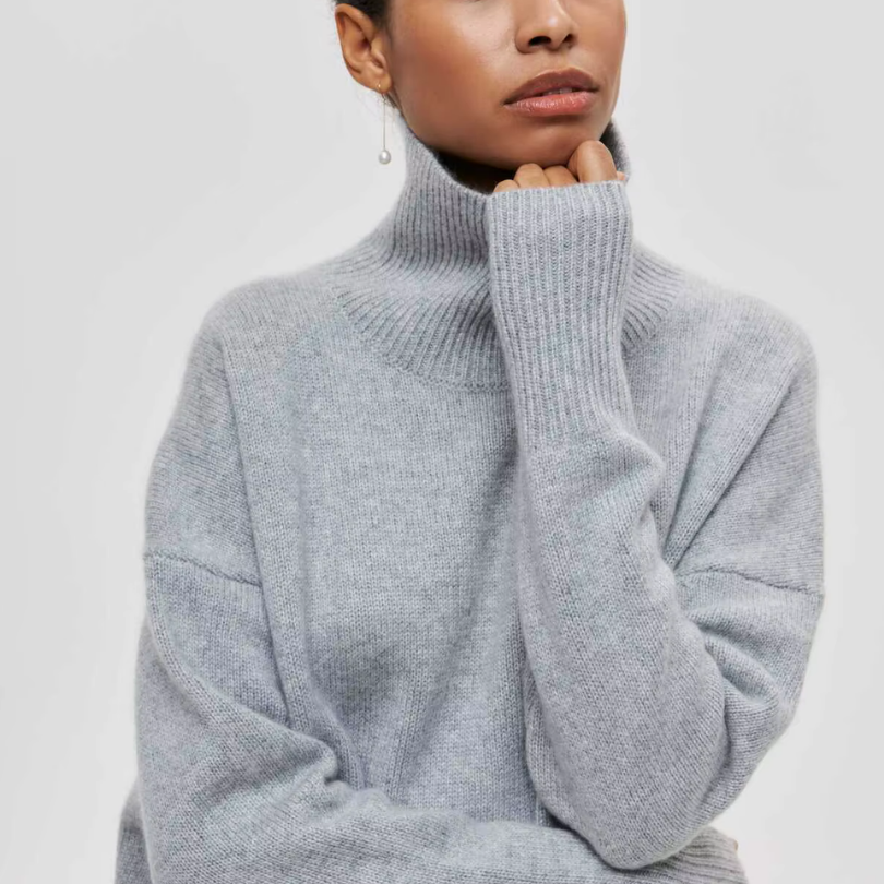 Cloudy Oversized Turtleneck Sweater