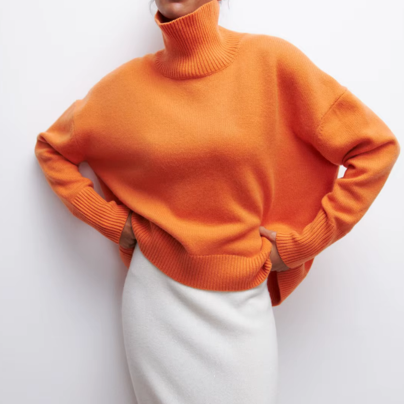 Cloudy Oversized Turtleneck Sweater