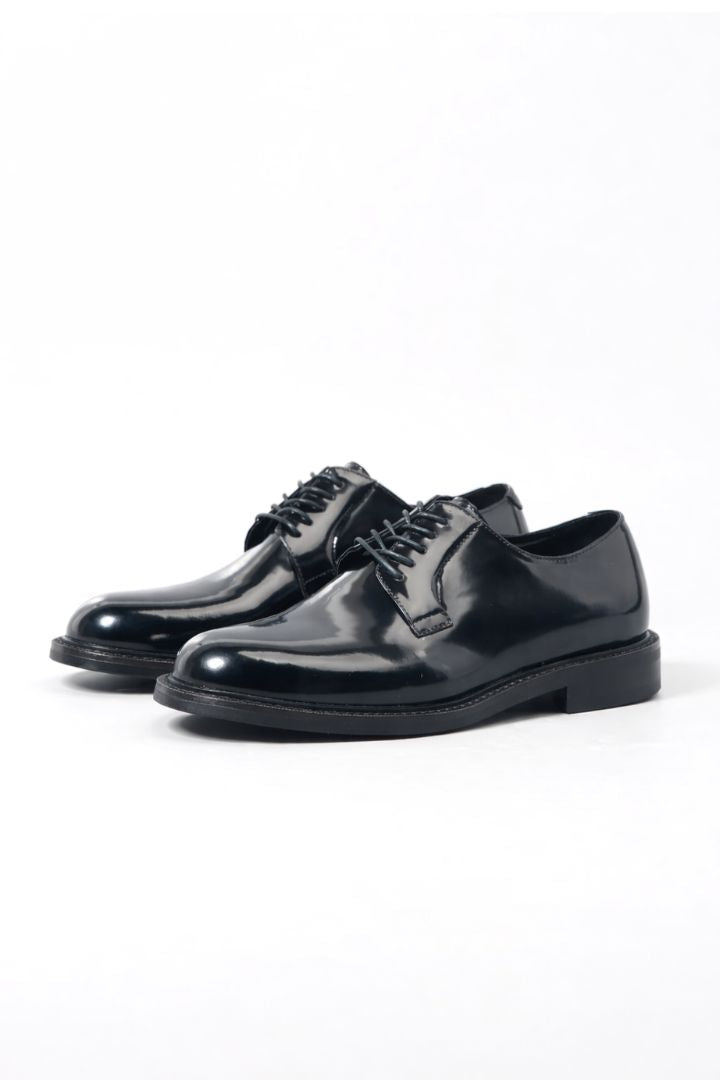 Marcello Leather Derby Shoes - Black
