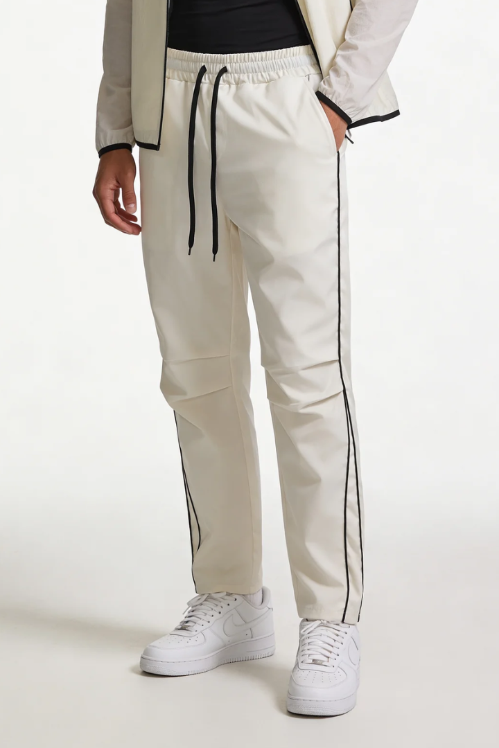 Dante Lightweight Drawstring Pants - White