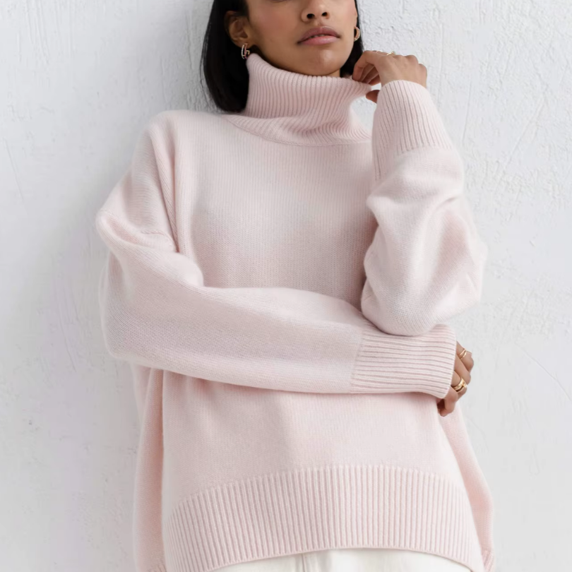 Cloudy Oversized Turtleneck Sweater
