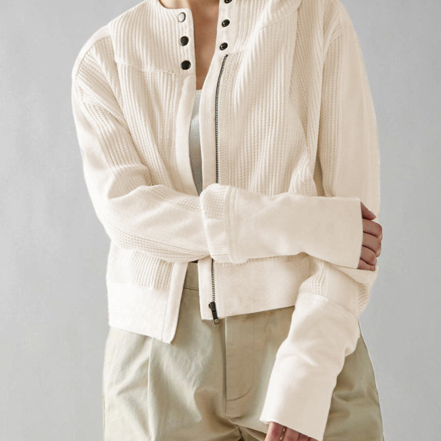Elara Waffle Hoodie