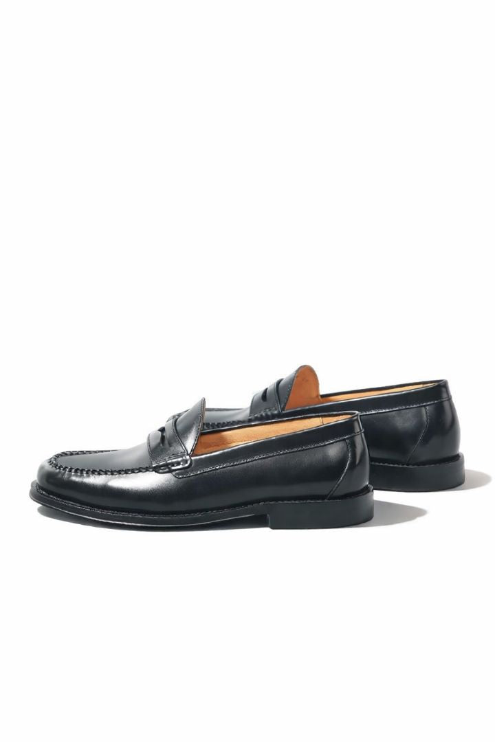 Sandro Leather Penny Loafers - Black