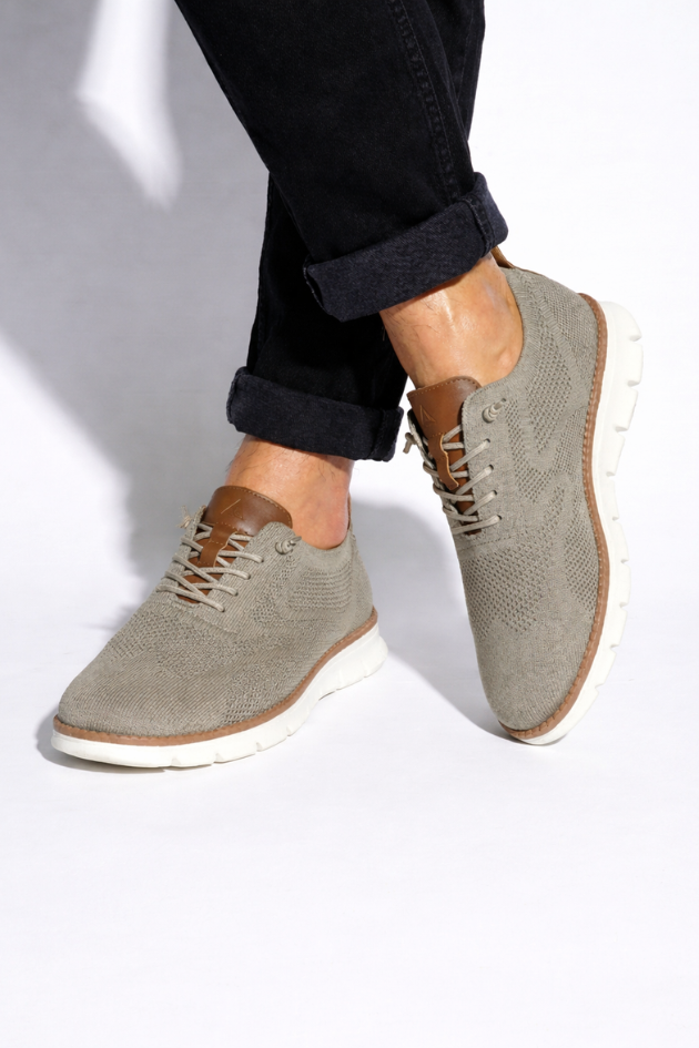 Elio Breathable Knit Sneakers - Sandstone