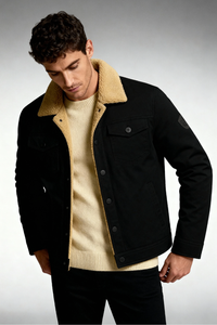 Alpine Trucker Jacket - Black