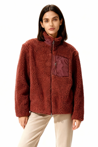 Lola Full-Zip Fleece Jacket  - Burgundy
