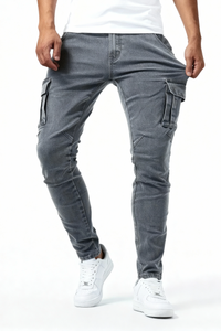 Preston Stretch Cargo Pants - Gray