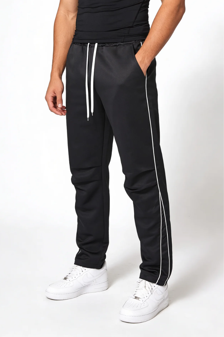 Dante Lightweight Drawstring Pants - Black