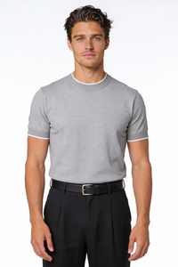 Logan Premium Crew Neck T-Shirt - Gray
