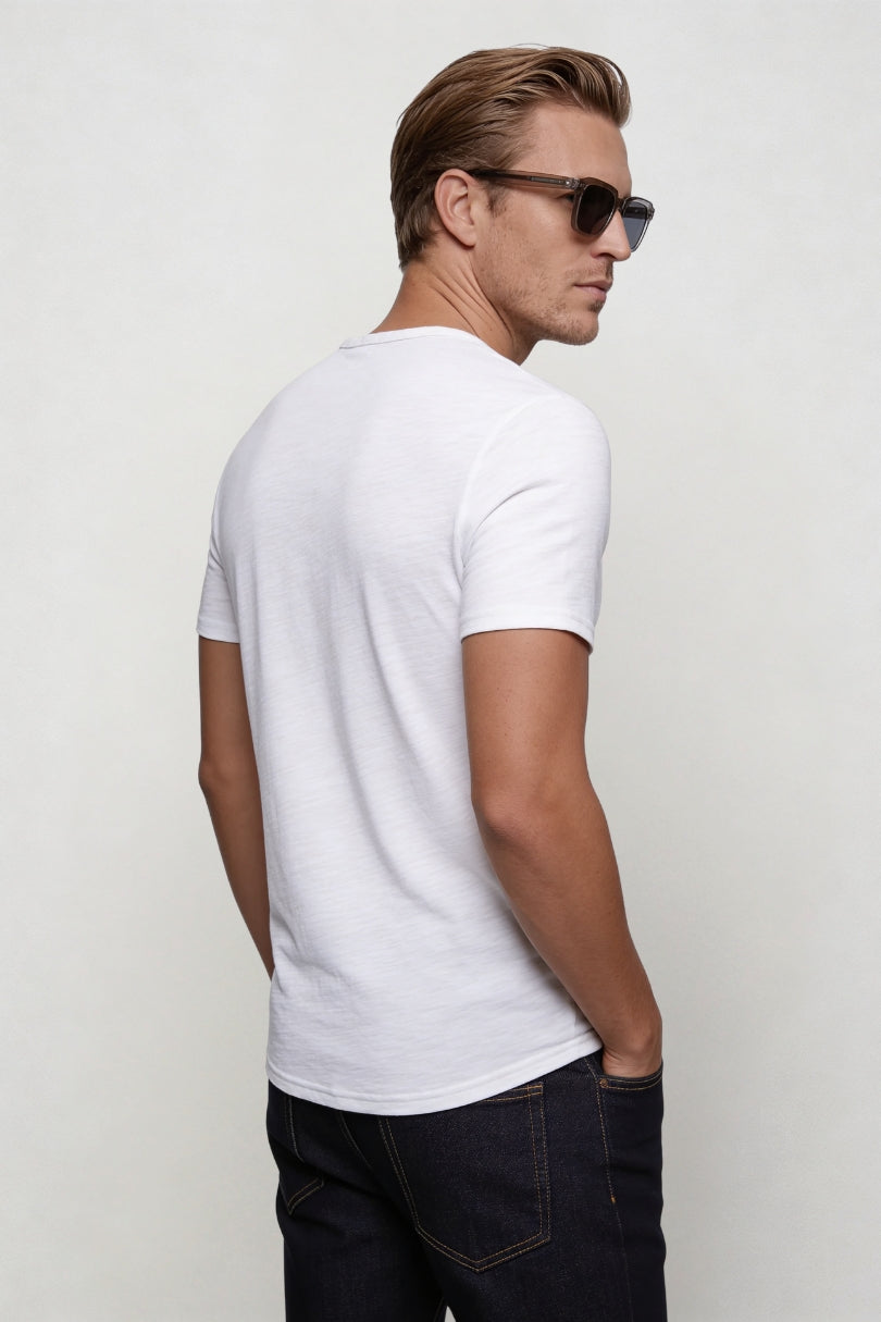 Berk Lightweight Henley Shirt - White
