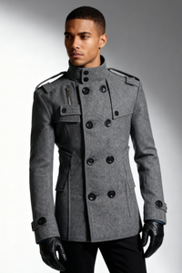 Valden Classic Peacoat - Gray